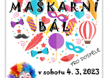 MAŠKARNÍ BÁL PRO DOSPĚLÉ