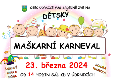 DĚTSKÝ MAŠKARNÍ KARNEVAL