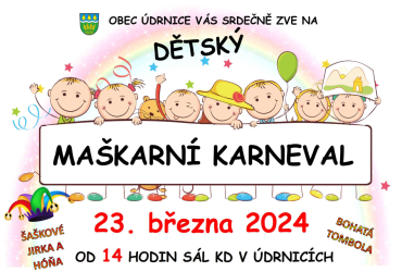 DĚTSKÝ MAŠKARNÍ KARNEVAL